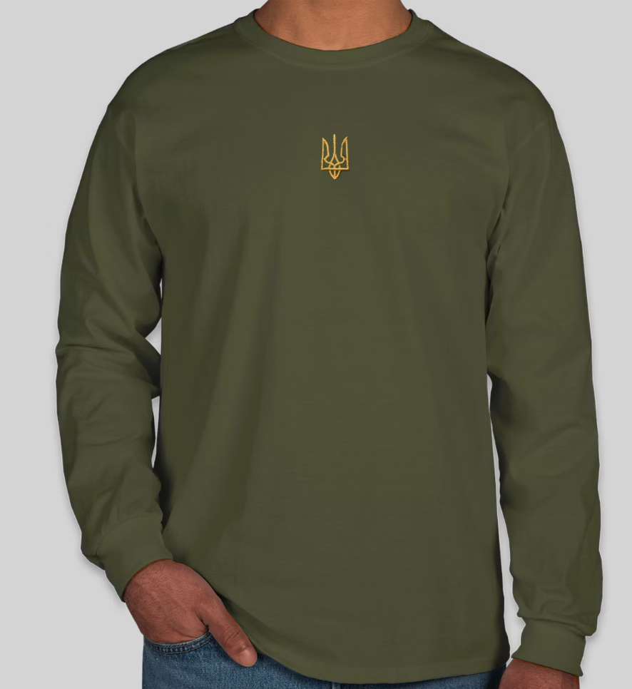 130 TRYZYB / Trident Long Sleeve T-Shirt - Green